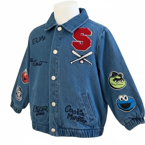 Sesame Street Toddler Denim Jacket Size 5T New - Picture 2 of 9